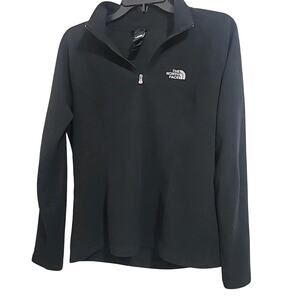 The North Face Large Black Glacier Fleece Polartec Mock Neck Zip